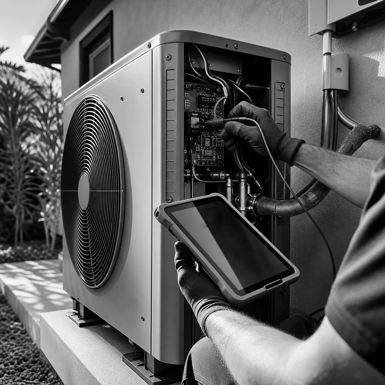 HVAC service work in Los Angeles
